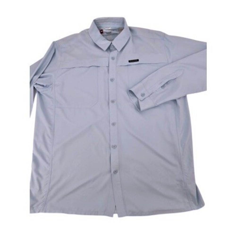 SIMMS Guide Series Long Sleeve Fishing Shirt Light Blue Mens XL‎ Quick Dry